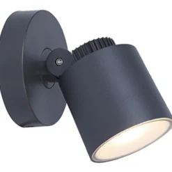 Lutec architectural explorer vegghengt lampe mørk grå