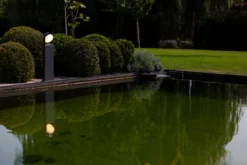Lutec architectural fele frittstående hagelampe mørk grå led