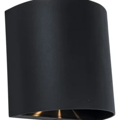 Lutec architectural gemini beams vegghengt lampe matt sort 73mmx110mmx110mm