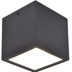 Lutec architectural gemini ip65 mørk grå taklampe