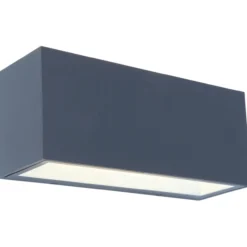 Lutec architectural gemini vegghengt lampe frost glass