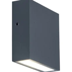 Lutec architectural gemini xf mørk grå vegghengt lampe