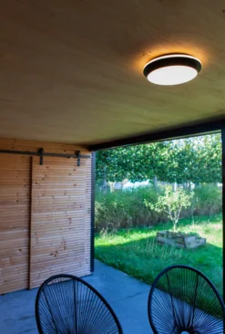 Lutec architectural goleta vegg-& taklampe matt sort