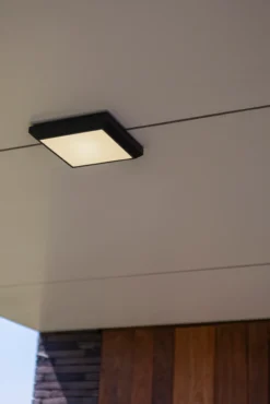 Lutec architectural helena tak & vegg lampe mørk grå