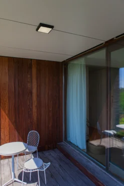 Lutec architectural helena tak & vegg lampe mørk grå