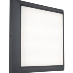 Lutec architectural helena tak & vegg lampe mørk grå