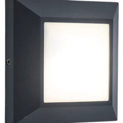 Lutec architectural helena vegghengt lampe mørk grå