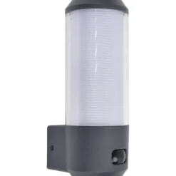 Lutec architectural hero vegghengt lampe m/ sensor mørk grå
