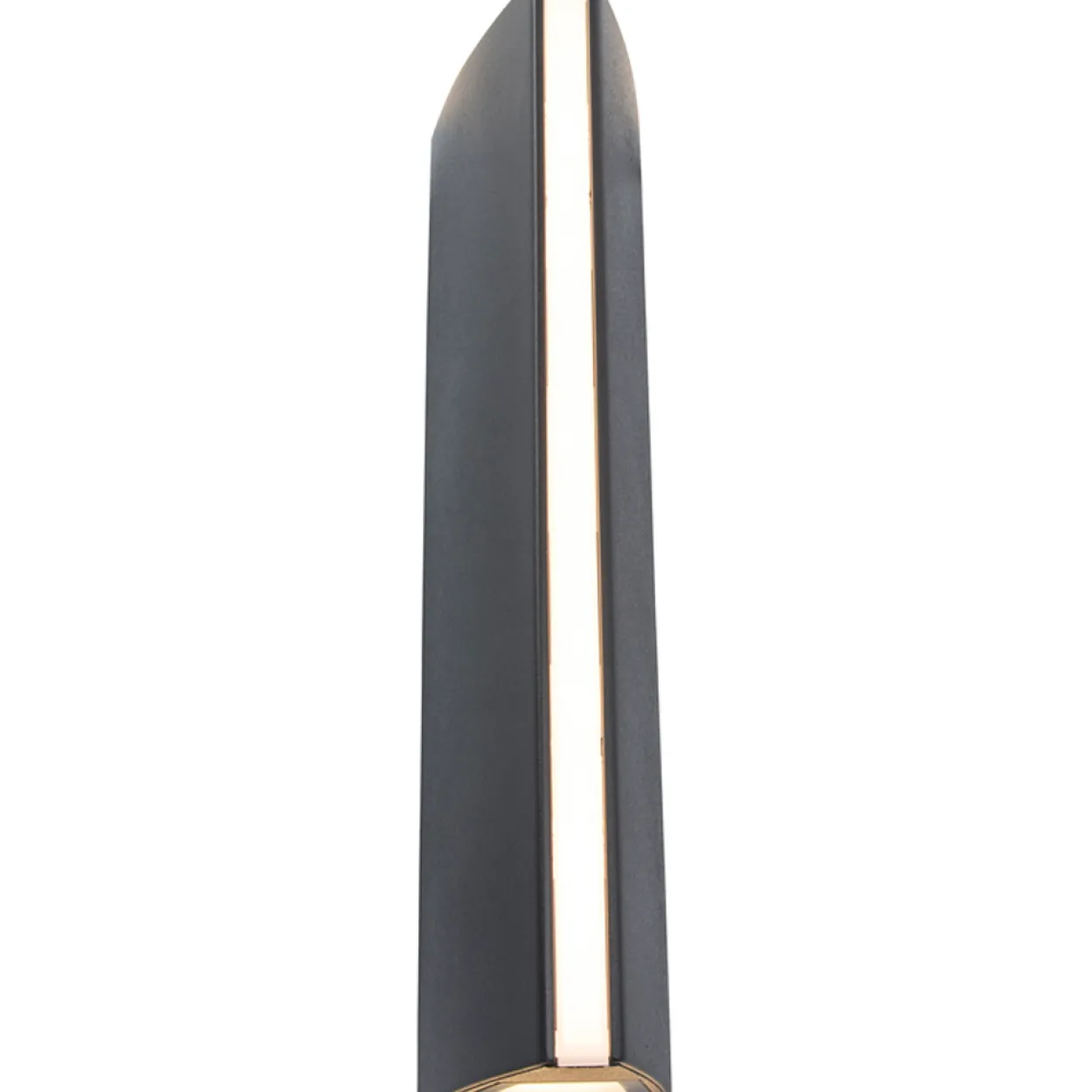 Lutec architectural leo vegghengt lampe grå
