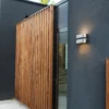 Lutec architectural maya vegglampe rustfritt stål