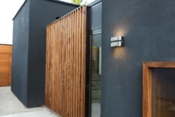 Lutec architectural maya vegglampe rustfritt stål