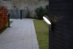 Lutec architectural meridian vegghengt lampe mørk grå