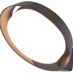 Lutec architectural polo vegghengt lampe mørk grå
