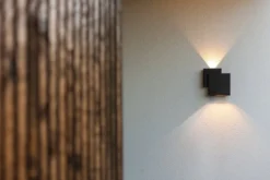 Lutec architectural rialto vegghengt lampe matt sort