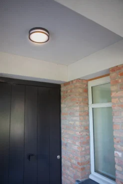Lutec architectural rola vegghengt lampe mørk grå