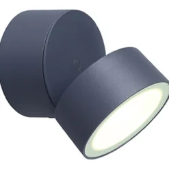 Lutec architectural trumpet vegghengt lampe mørk grå