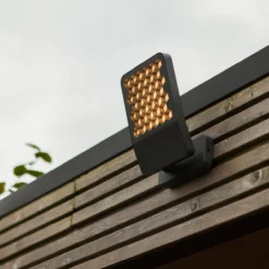 Lutec atlantis lille led vegglampe 1 lys mørkegrå 4000k