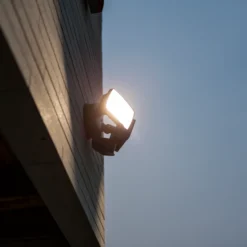 Lutec chimera led vegglampe 2 lys pir sort 5000k