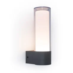 Lutec connected dropa vegghengt lampe mørk grå