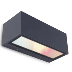 Lutec connected gemini vegghengt lampe mørk grå