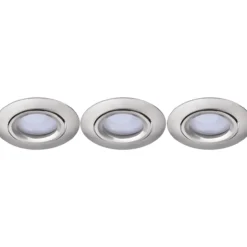 Lutec connect scop indoor led børstet nikkel 3.stk spot ø8,4