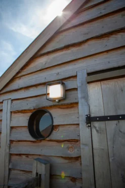 Lutec curtis sensor vegghengt lampe mørk grå