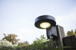 Lutec diso sensor vegghengt lampe grå