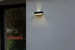 Lutec fadi solar lampe sort