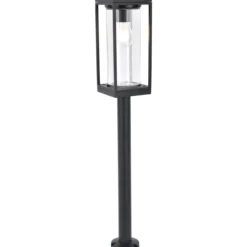 Lutec flair sensor frittstående hagelampe matt sort