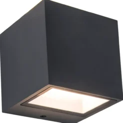 Lutec gemini vegghengt lampe mørk grå