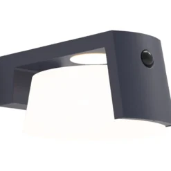 Lutec moon sensor vegghengt lampe mørk grå