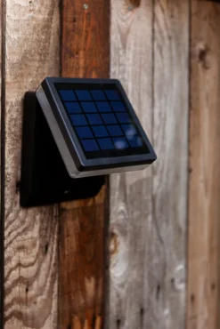 Lutec moze solar vegghengt lampe matt sort