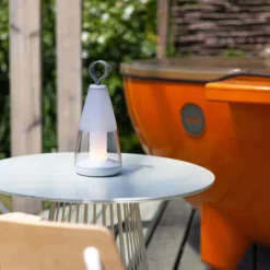 Lutec pepper oppladbar bordlampe