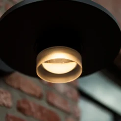 Lutec plato led vegglampe 1 lys sort 3000k