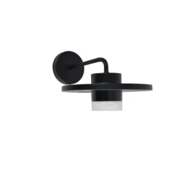 Lutec plato led vegglampe 1 lys sort 3000k