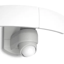Lutec security arc dobbel vegglampe satin hvit