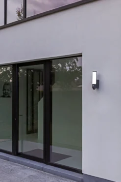 Lutec security elara vegglampe mørk grå