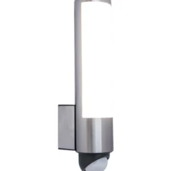 Lutec security leda vegglampe rustfritt stål