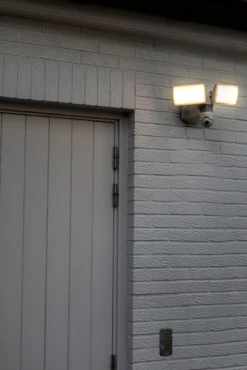Lutec security libra vegglampe satin hvit