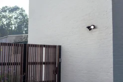 Lutec security shrimp vegglampe m/sensor ip54 matt sort
