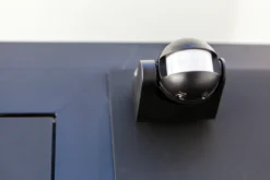 Lutec security sphere vegglampe sort