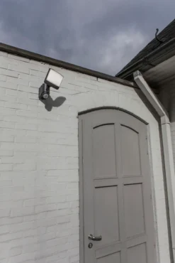 Lutec security sunshine vegglampe ip54 kull grå