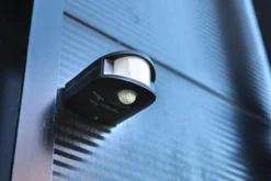 Lutec security torus vegglampe sort