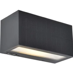 Lutec solar inka vegglampe mørkegrå