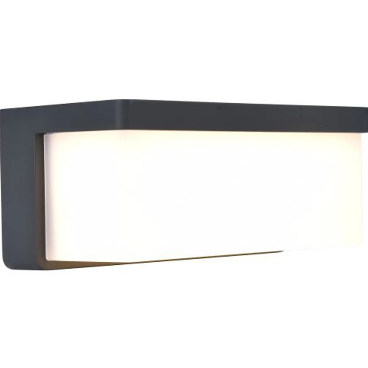 Lutec solar zelena vegglampe mørkegrå plastikk 220v