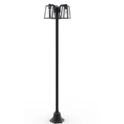 Lutec tradition fia lyktestolpe 3xe27 matt sort