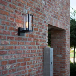 Lutec tradition flair vegglampe up matt sort