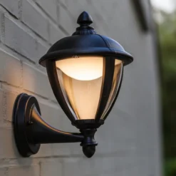 Lutec tradition unite vegglampe up matt sort