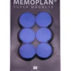 Millex memoplan magnet 6stk blå ø25mm