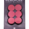 Millex memoplan magnet 6stk rød ø25mm